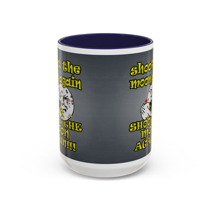 shoot the moon again - Accent Mug (grey-light grey)