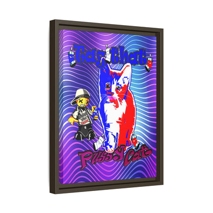 tag that - framed canvas art (purple wave)