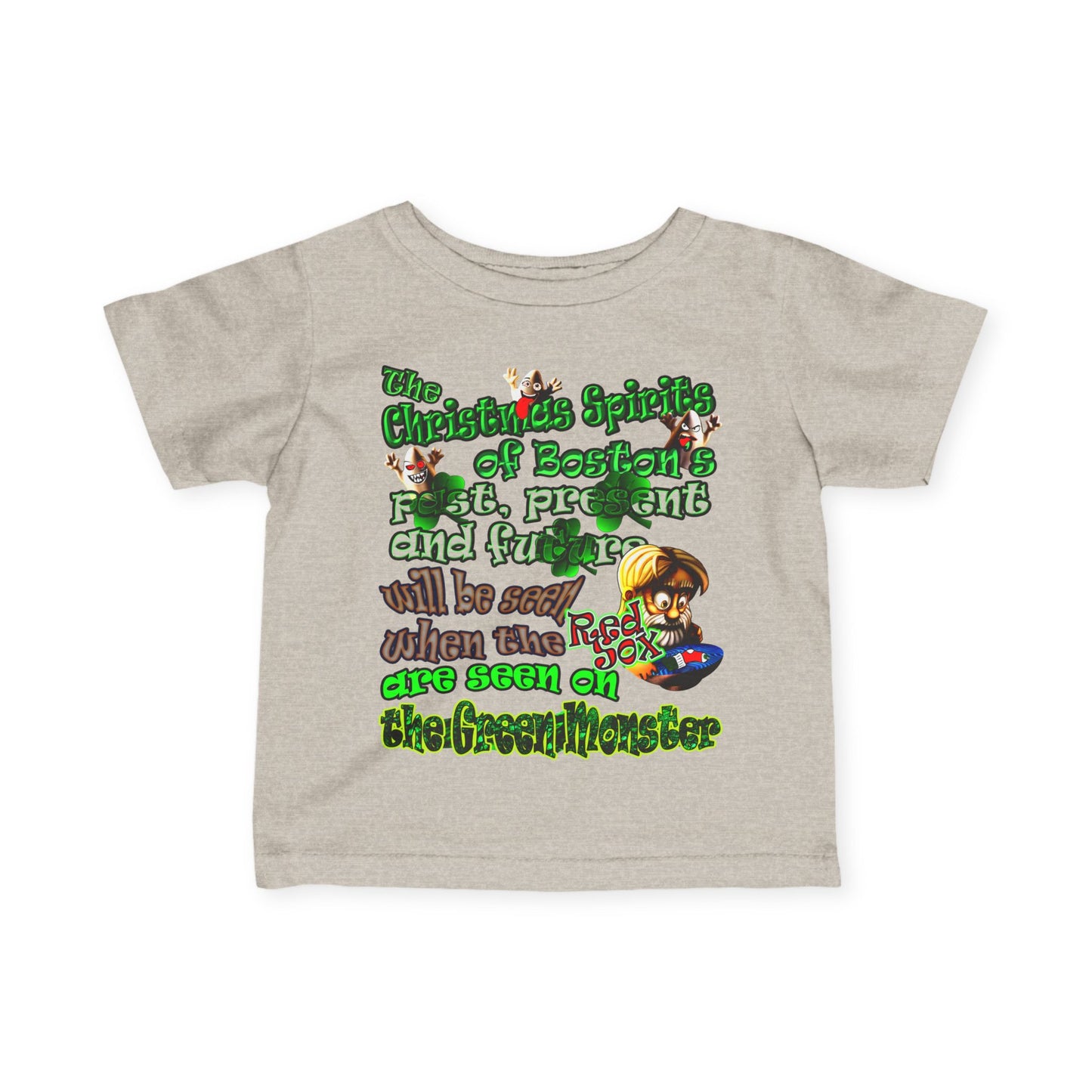 christmas spirits of boston - Infant Fine Jersey Tee