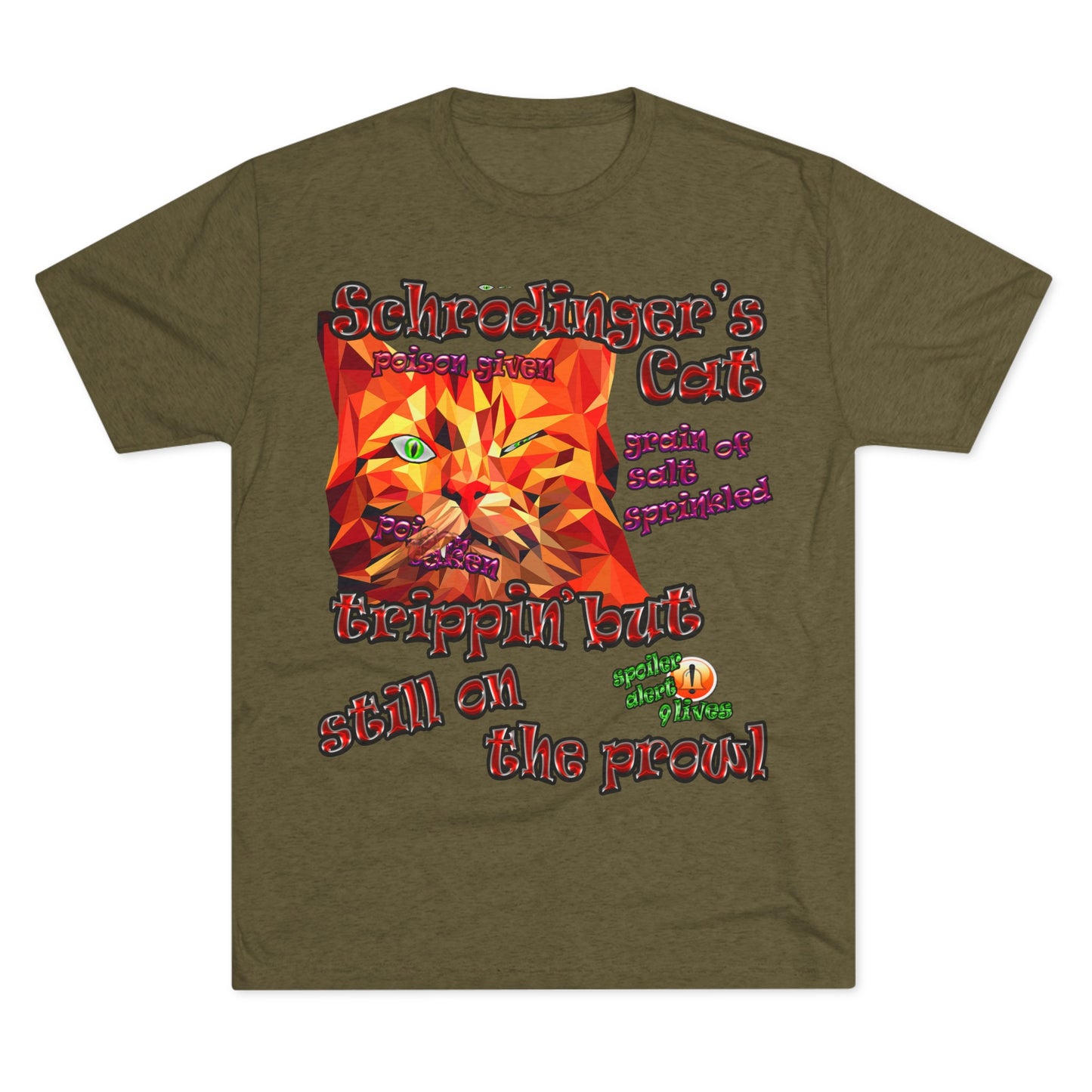 schrodinger's cat - Unisex Tri-Blend Crew Tee