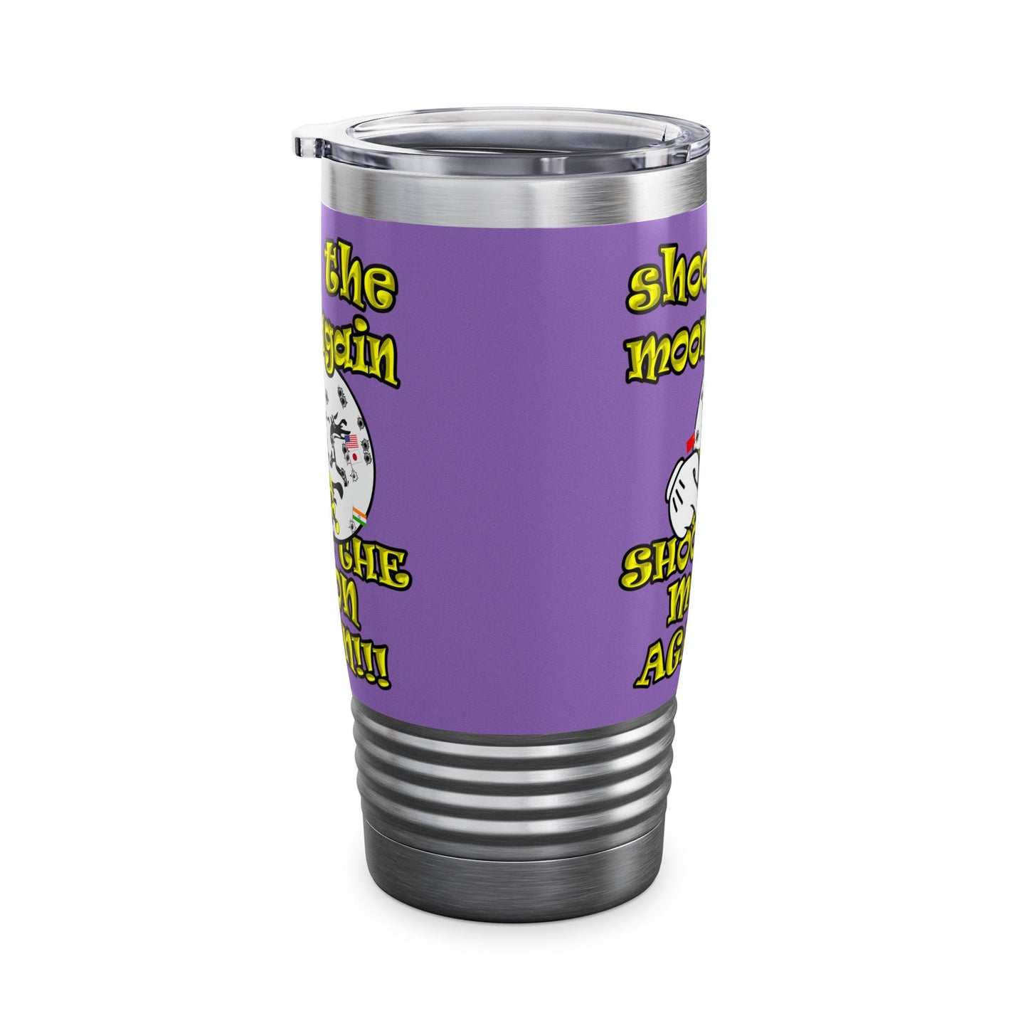 shoot the moon again - Ringneck Tumbler, 20oz (light purple)
