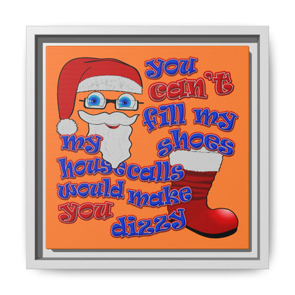 santa's shoes - framed canvas art (crusta)