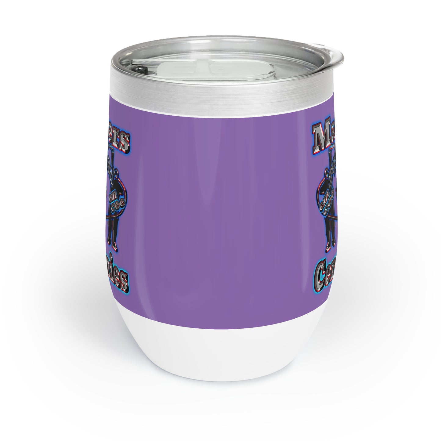 em cee squared - Chill Wine Tumbler (light purple)