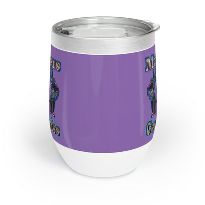 em cee squared - Chill Wine Tumbler (light purple)