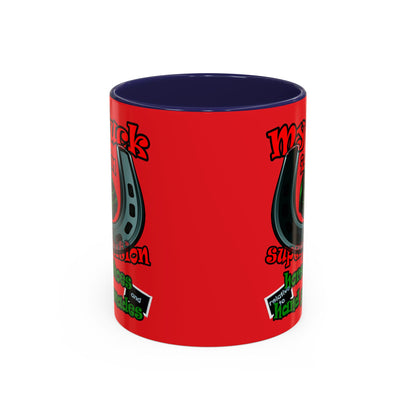 my luck - Accent Mug (red)