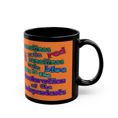 declaration of the independents - Black Mug (crusta)