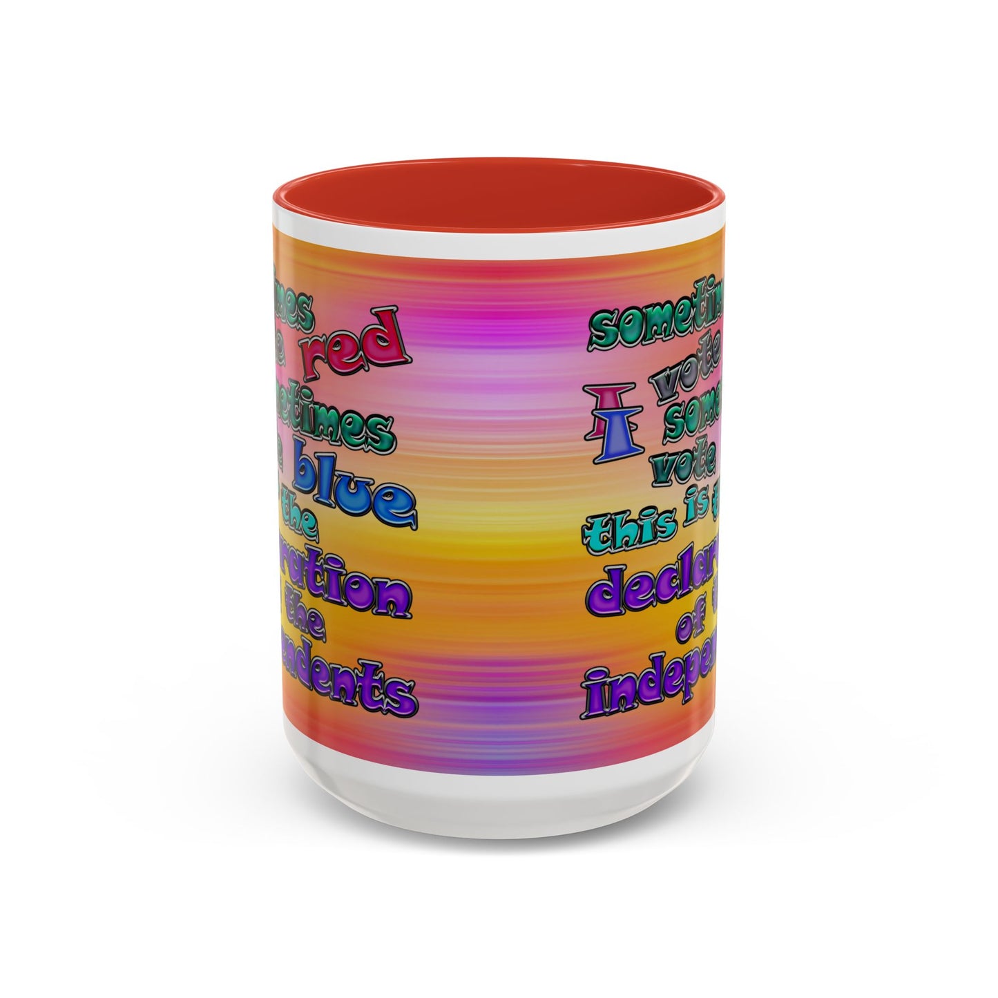 declaration of the independents - Accent Mug (color blur)
