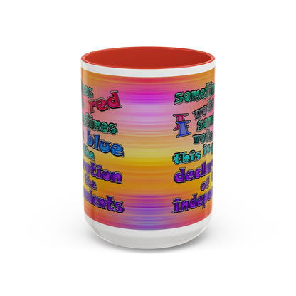declaration of the independents - Accent Mug (color blur)