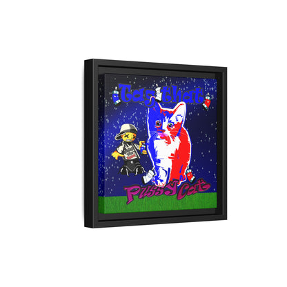 tag that - framed canvas art ('snoops' background)