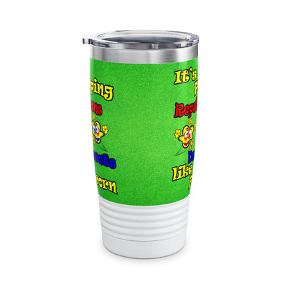 popping like popcorn - Ringneck Tumbler, 20oz (green turf)