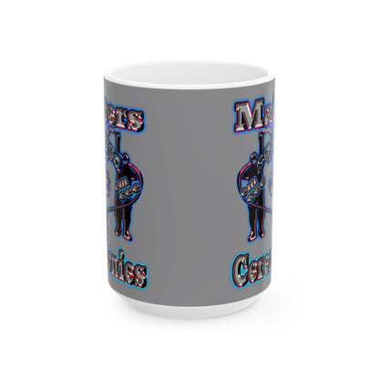 em cee squared - White Mug (grey)