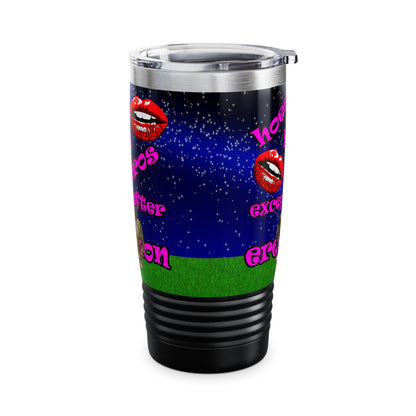hoes b4 bros - Ringneck Tumbler, 20oz ('snoops' background)