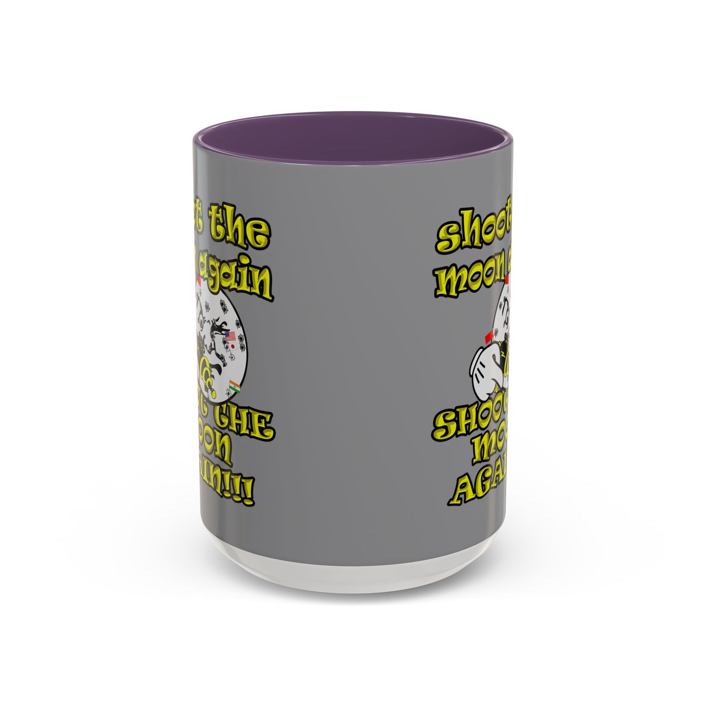 shoot the moon again - Accent Mug (grey)