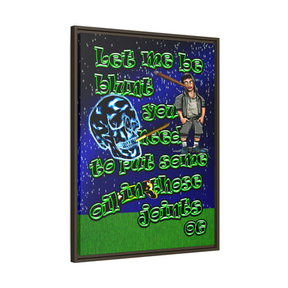 og - framed canvas art ('snoops' background)