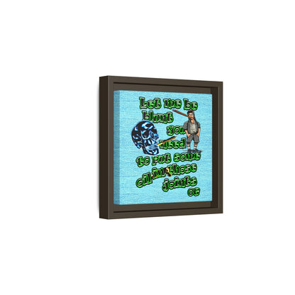 og - framed canvas art (faded blue)