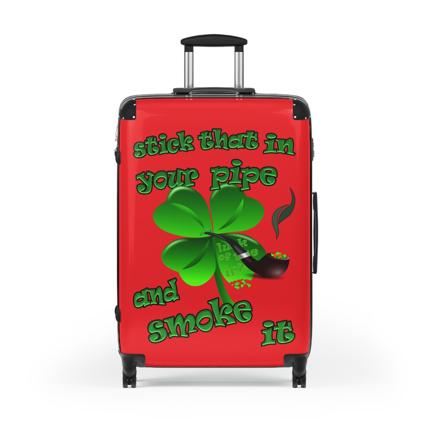 stick that in your pipe and smoke it - Suitcase (red)
