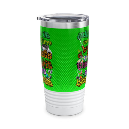 the bum's shit - Ringneck Tumbler, 20oz (logo green)