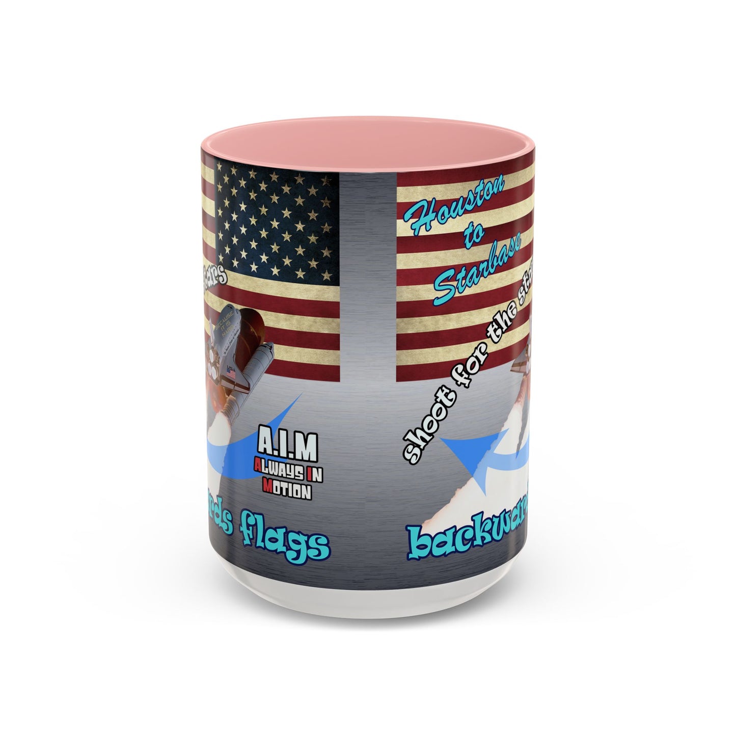 shoot for the stars - Accent Mug (brushed nickel)