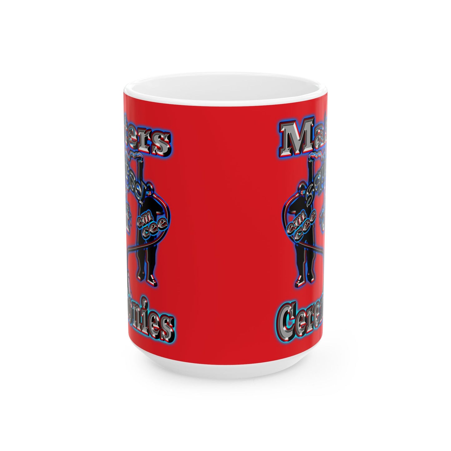 em cee squared - White Mug (red)