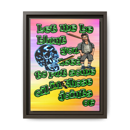 og - framed canvas art (color blur)
