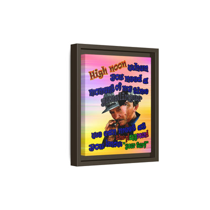 high noon - framed canvas art (color blur)