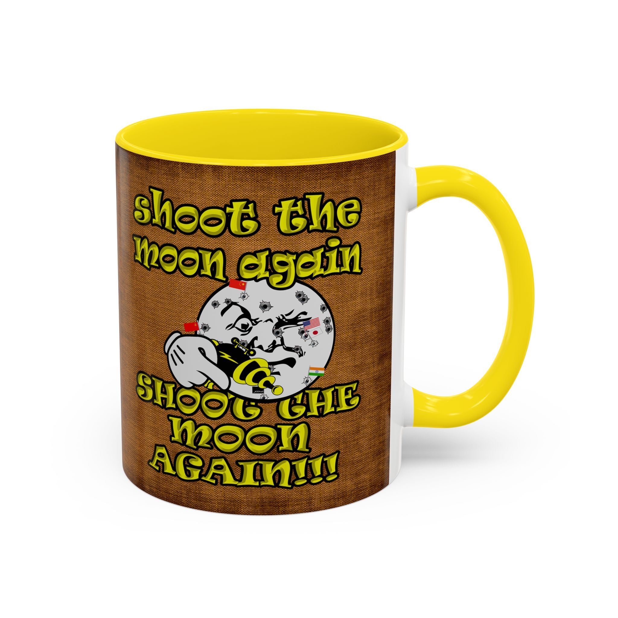 shoot the moon again - Accent Mug (brown papyrus)
