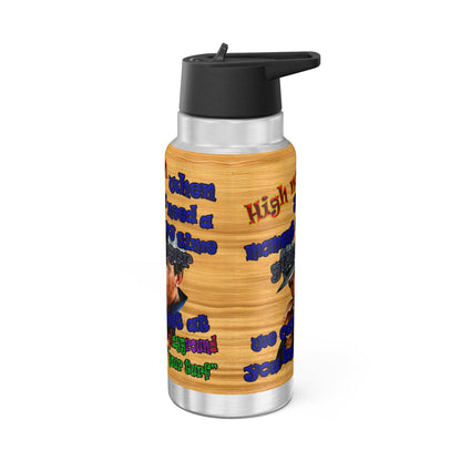 high noon - Gator Tumbler, 32oz  (butterscotch wood finish)