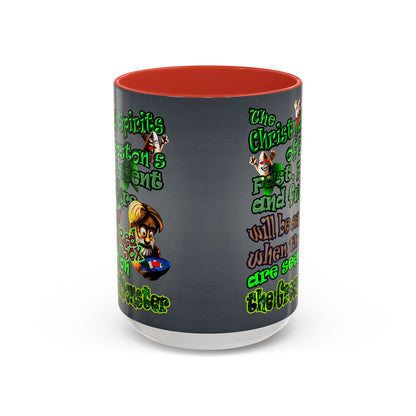 christmas spirits of boston - Accent Mug (grey-light grey)