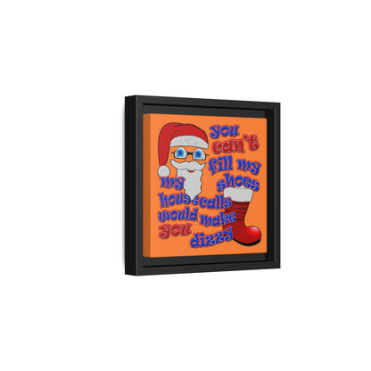 santa's shoes - framed canvas art (crusta)