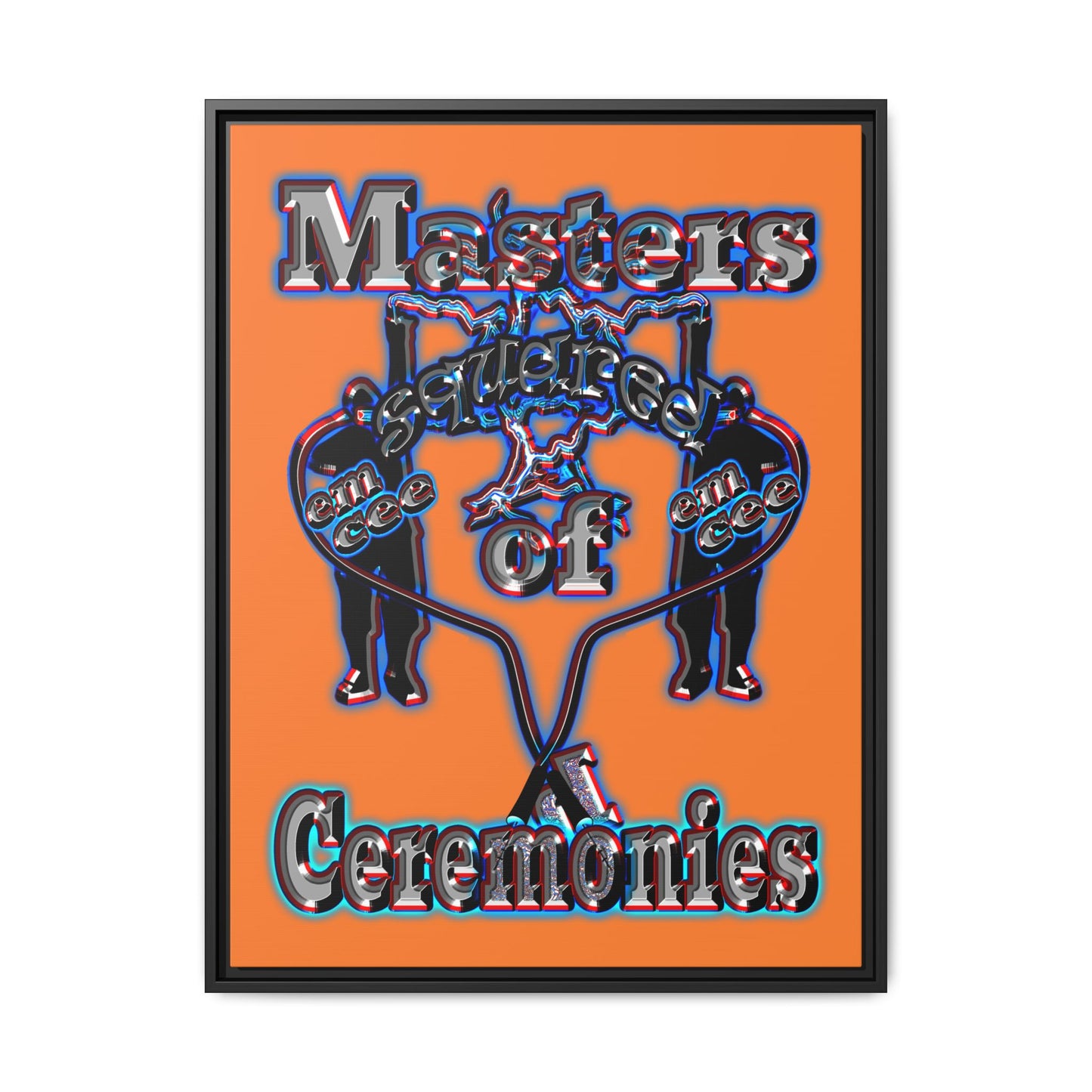 em cee squared - framed canvas art (crusta)