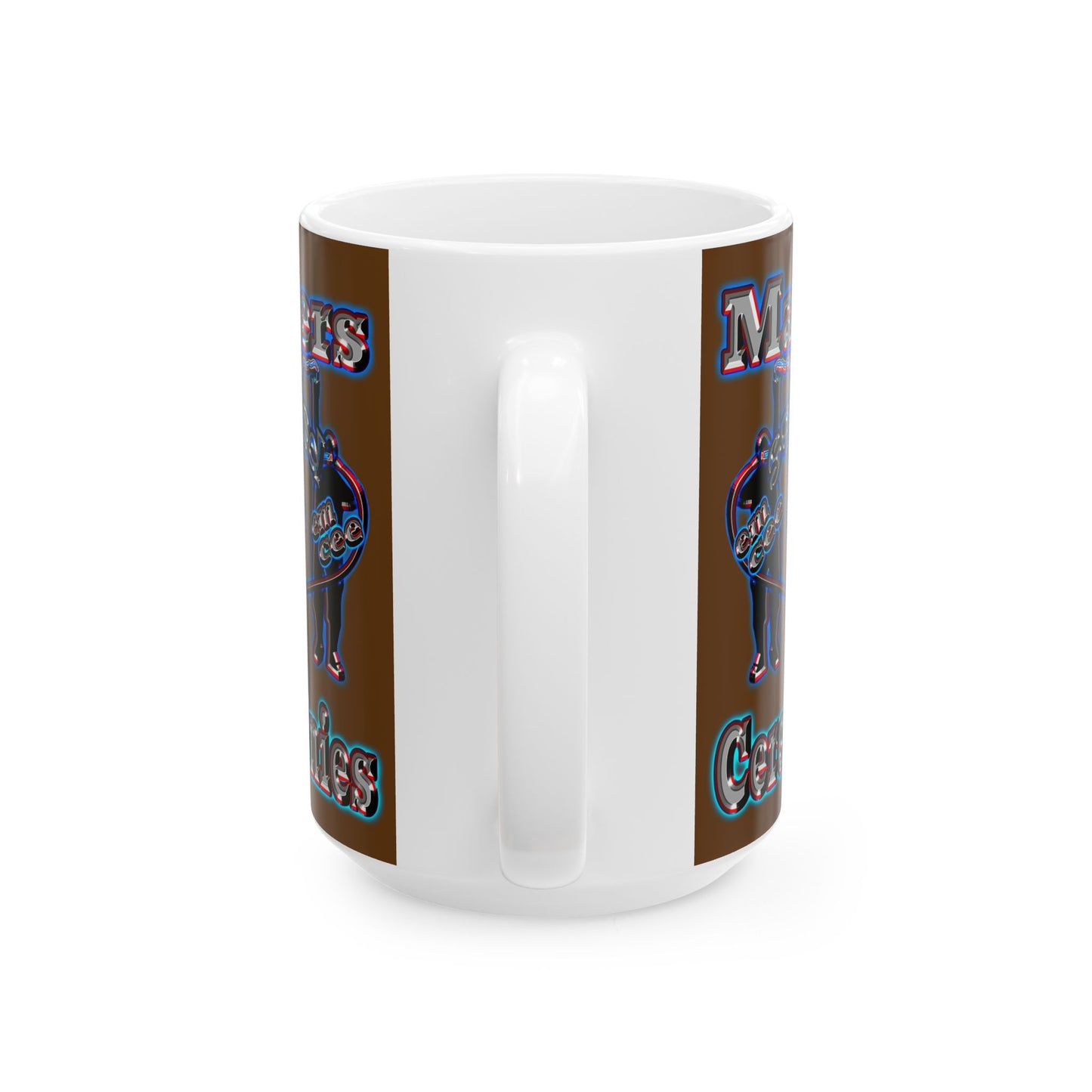 em cee squared - White Mug (brown)