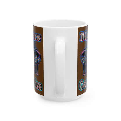 em cee squared - White Mug (brown)