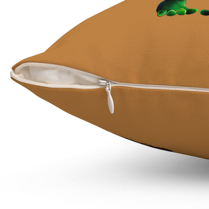 I don't care that your grey - Spun Polyester Square Pillow - (light brown)