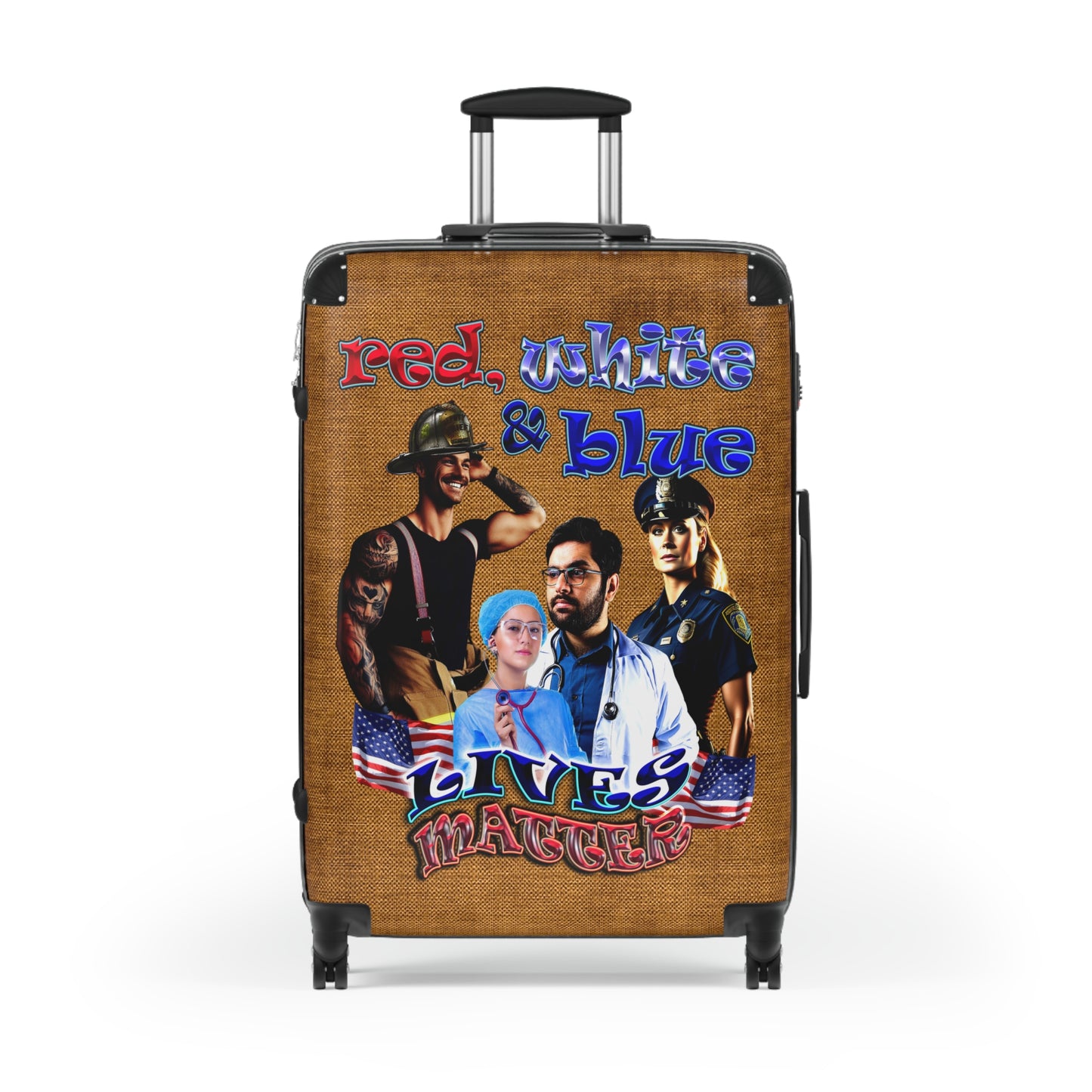 rw&b lives matter - Suitcase (brown papyrus)
