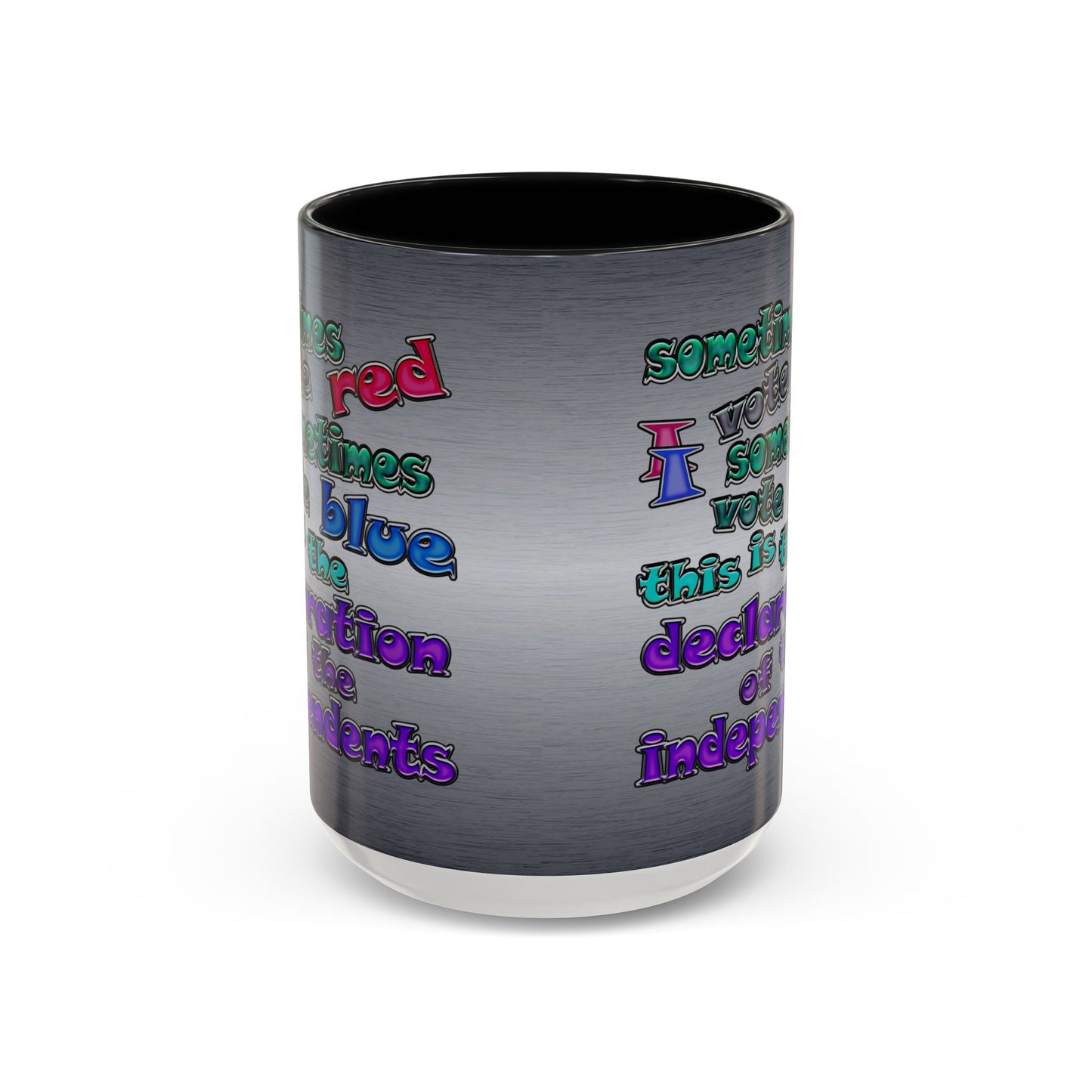 declaration of the independents - Accent Mug (brushed nickel)