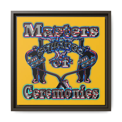 em cee squared - framed canvas art (yellow)