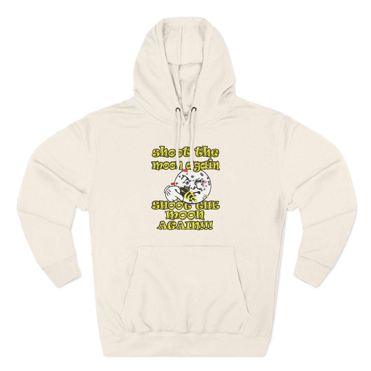 shoot the moon again - Three-Panel Fleece Hoodie