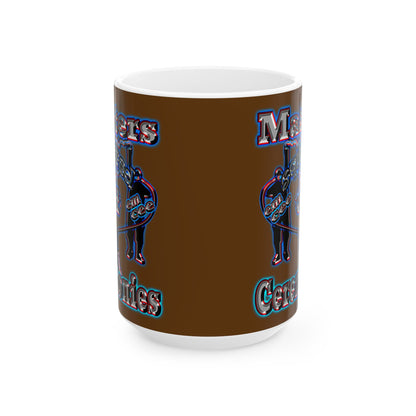 em cee squared - White Mug (brown)