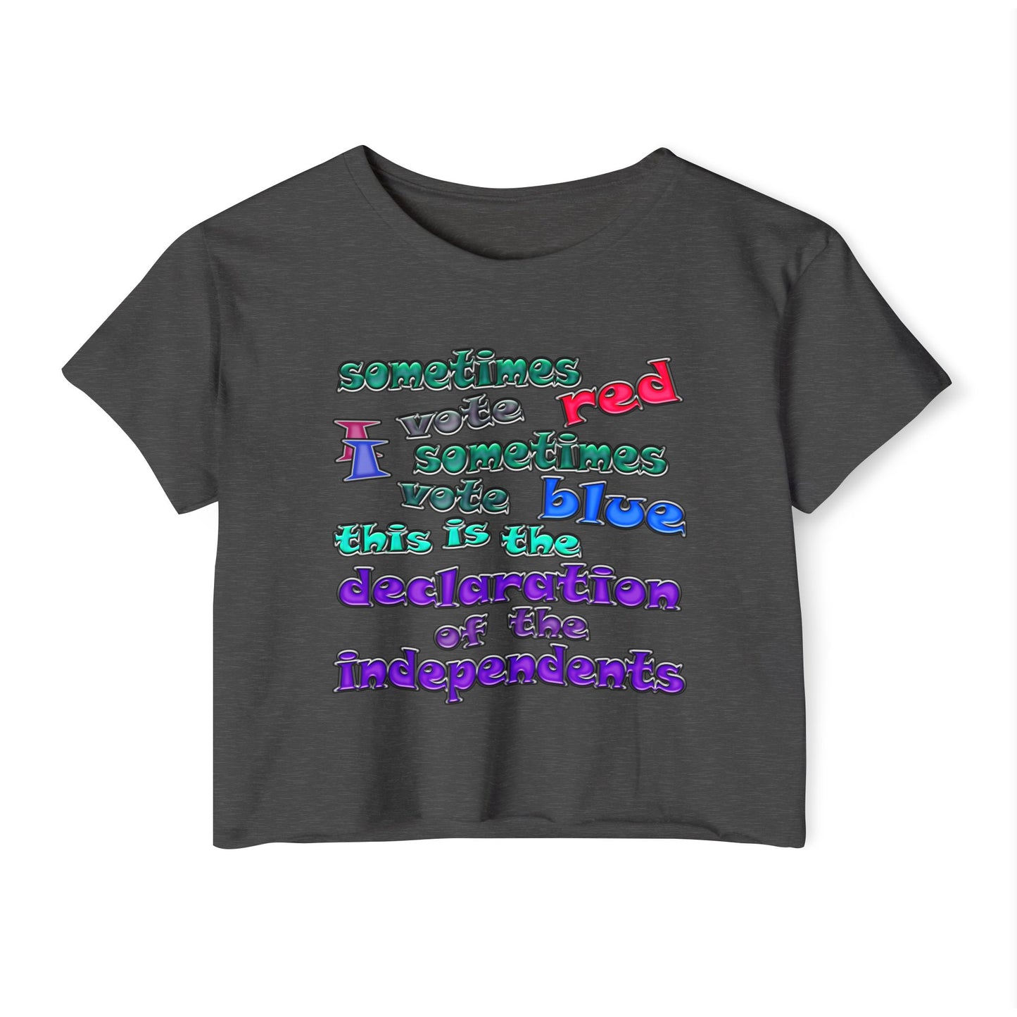 declaration of the independents - Women's Festival Crop Top