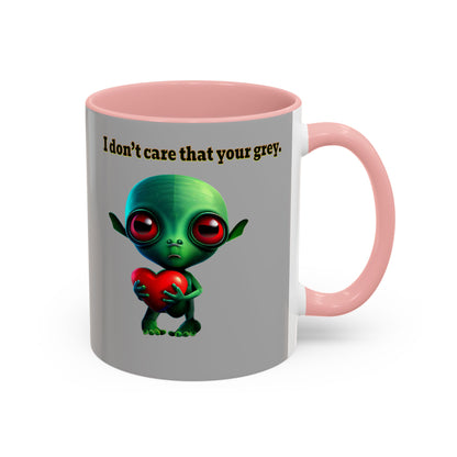 I don't care that your grey - Accent Mug (light grey)