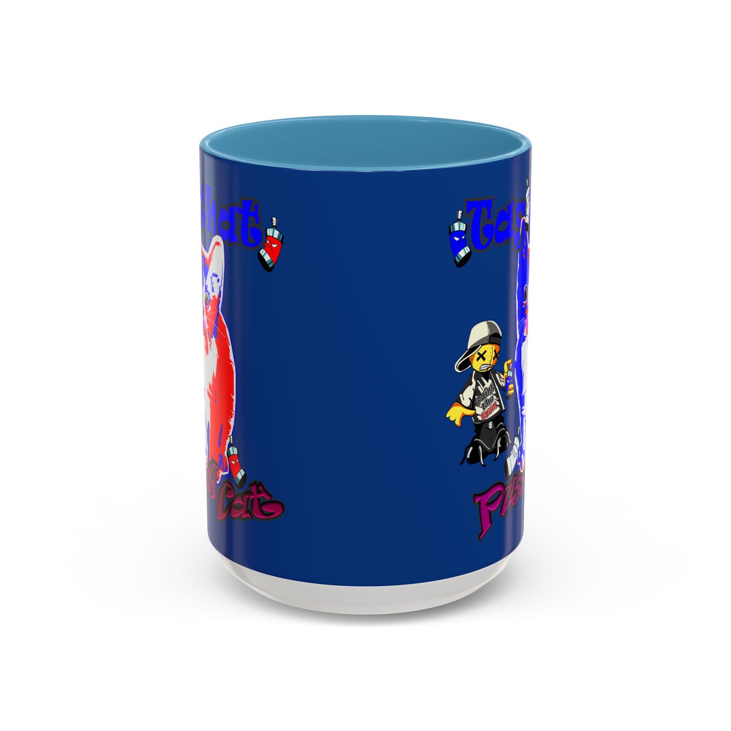 tag that - Accent Mug (dark blue)