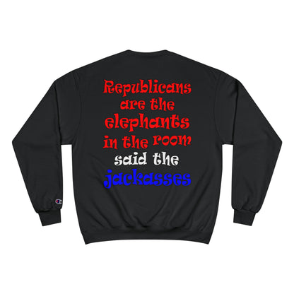 donkeys and elephants - Champion Sweatshirt