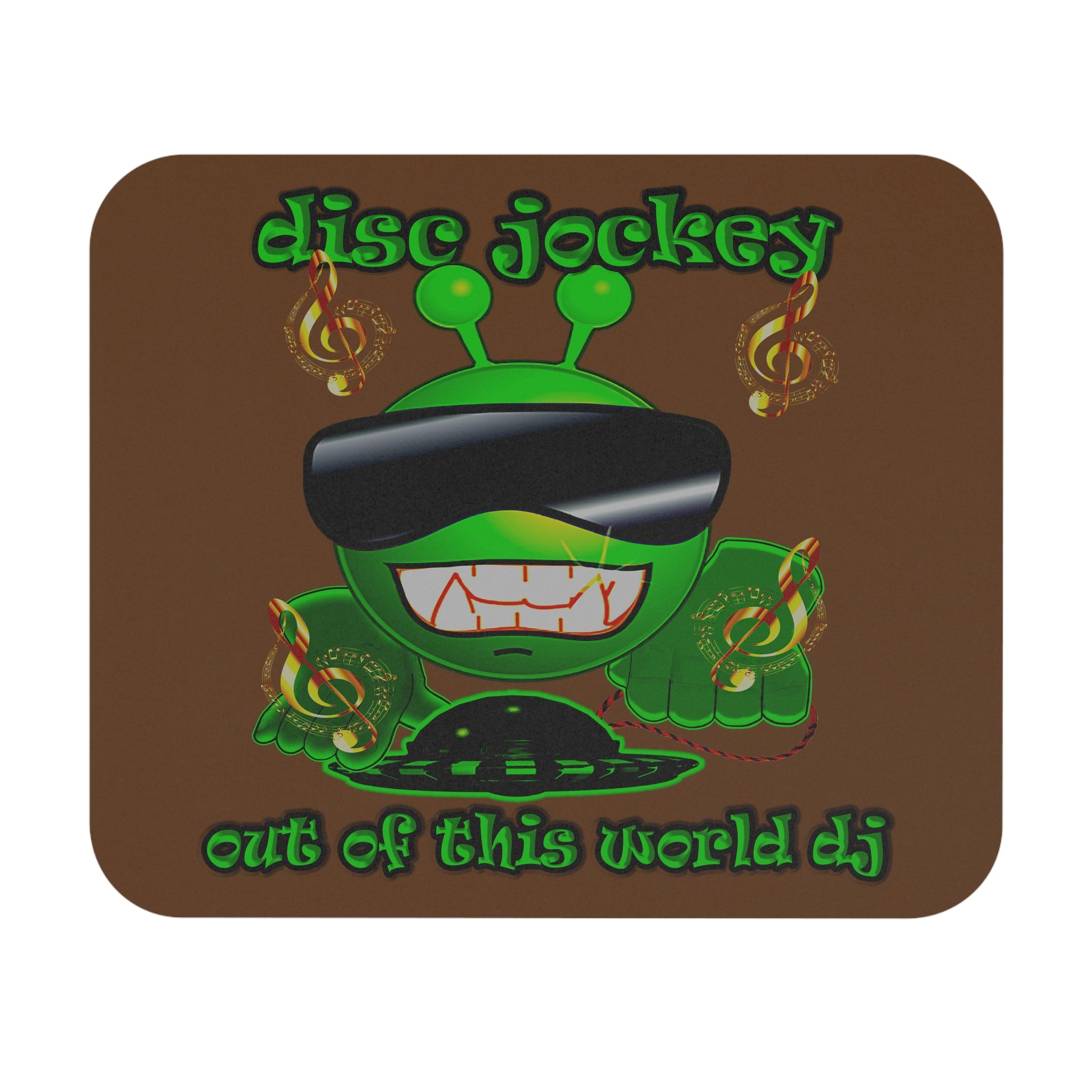 disc jockey - Mouse Pad (Rectangle) (brown)