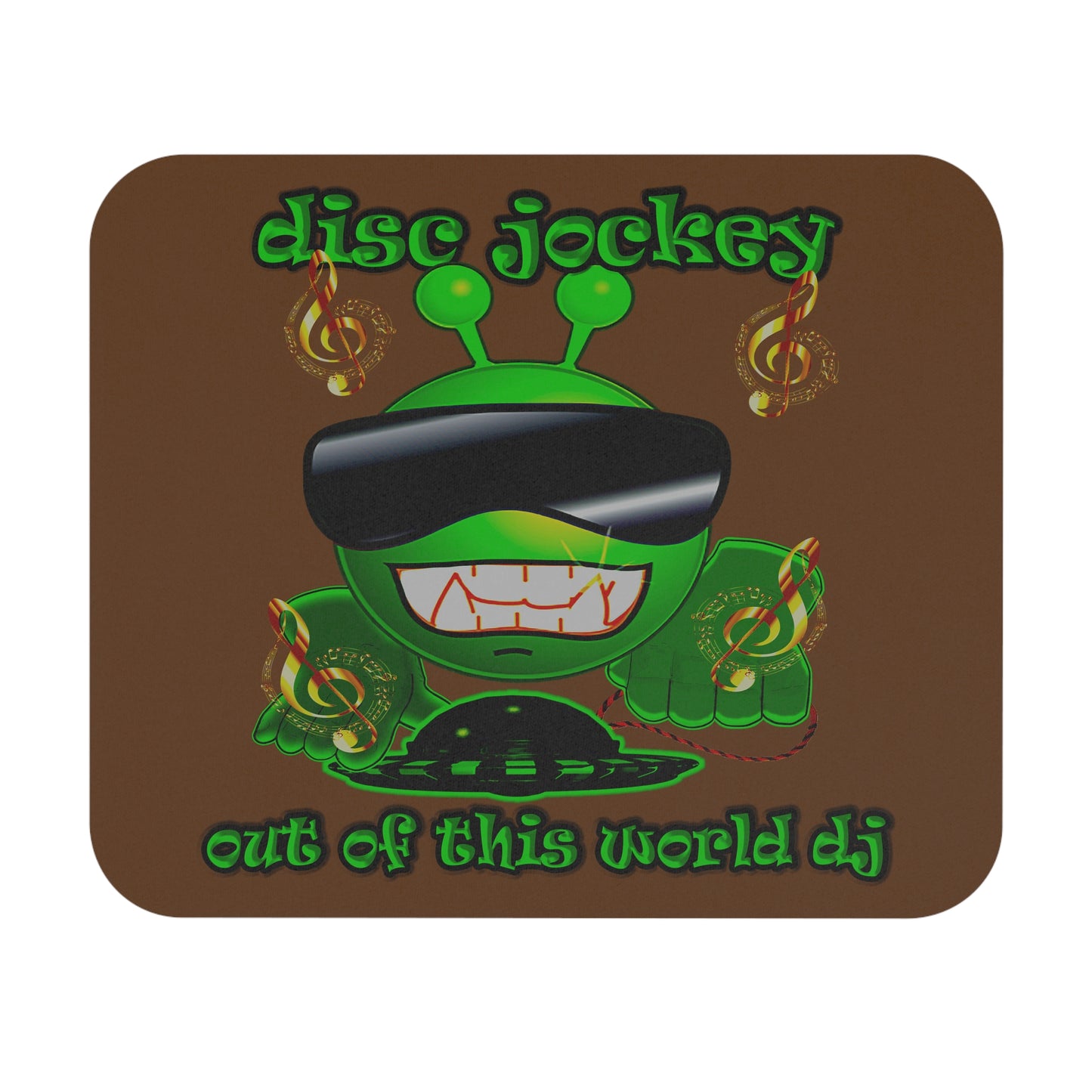 disc jockey - Mouse Pad (Rectangle) (brown)