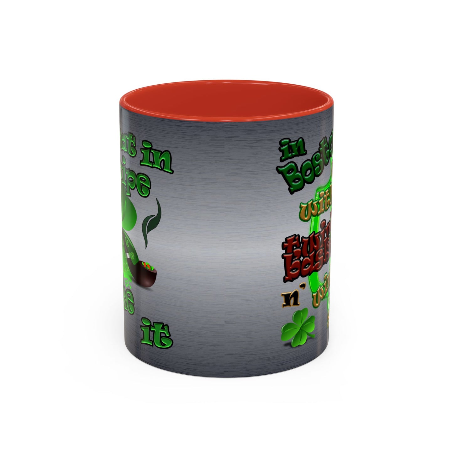celtics logo - Accent Mug (brushed nickel)