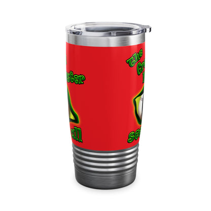 green monster - Ringneck Tumbler, 20oz (red)