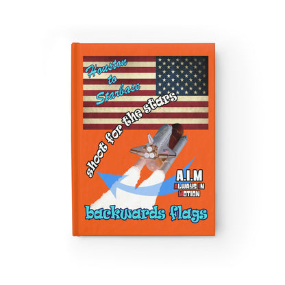 shoot for the stars - journal-lined (orange)