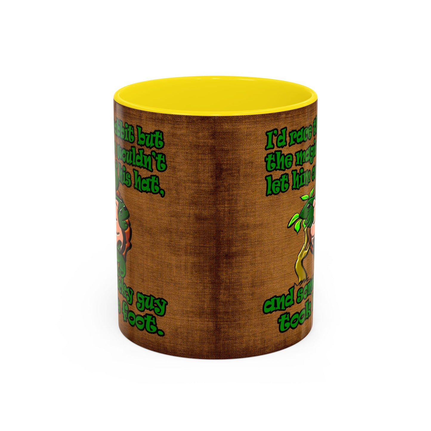 turtle race - Accent Mug (brown papyrus)