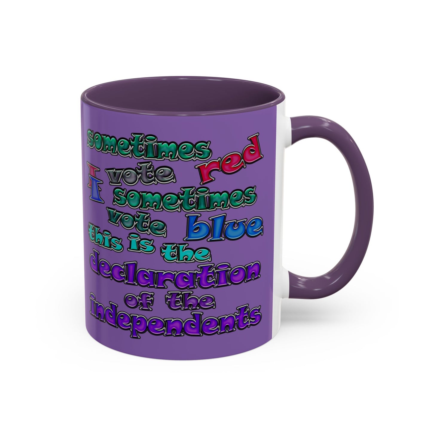 declaration of the independents - Accent Mug (light purple)