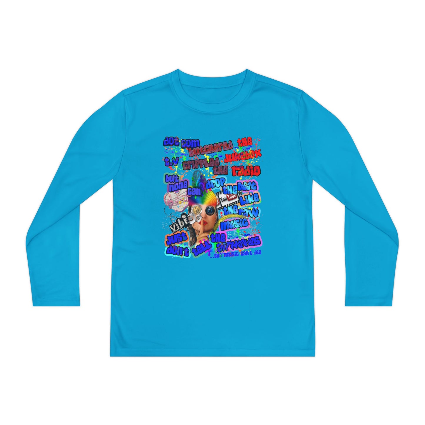 drop the beat - Youth Long Sleeve Competitor Tee
